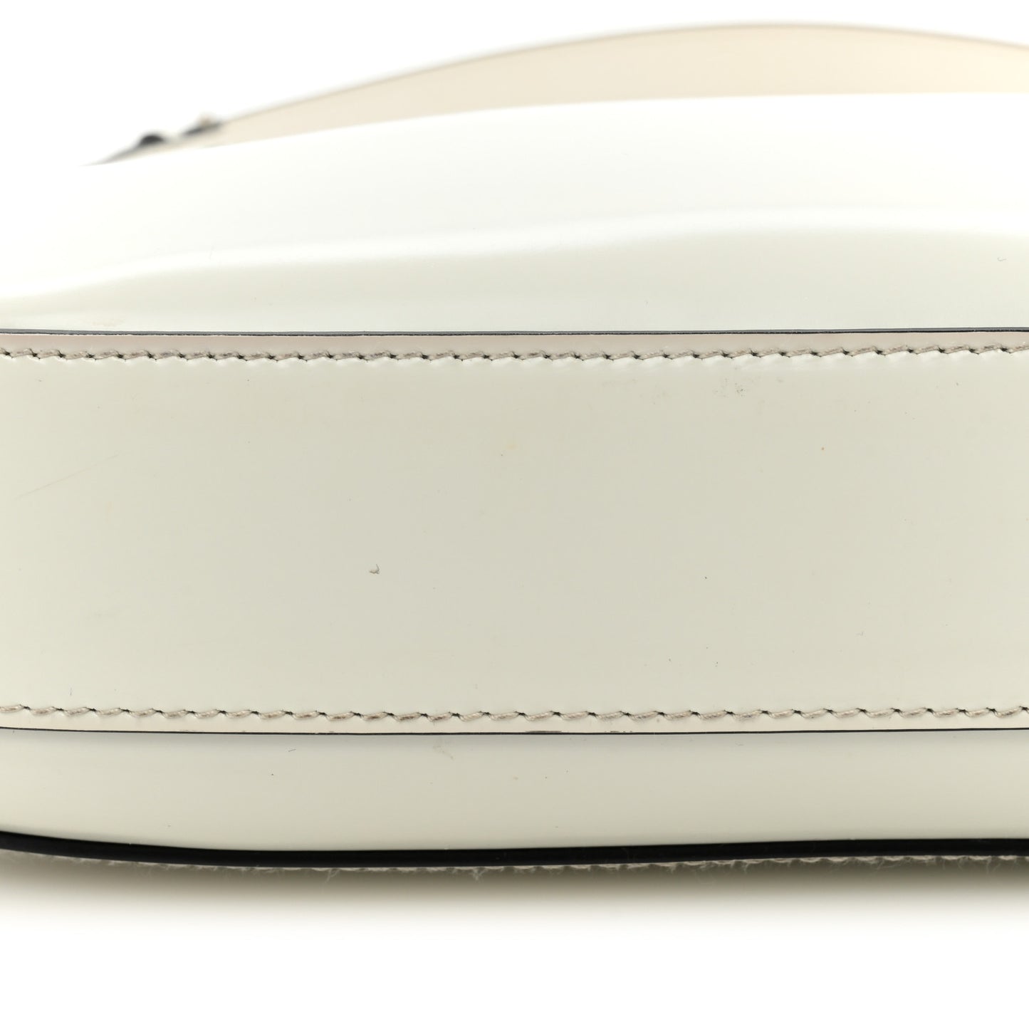 Spazzolato Cleo Flap Adjustable Strap Shoulder Bag White Black