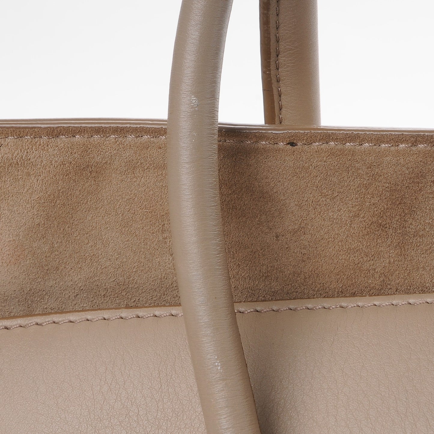 Supple Calfskin Medium Phantom Luggage Beige