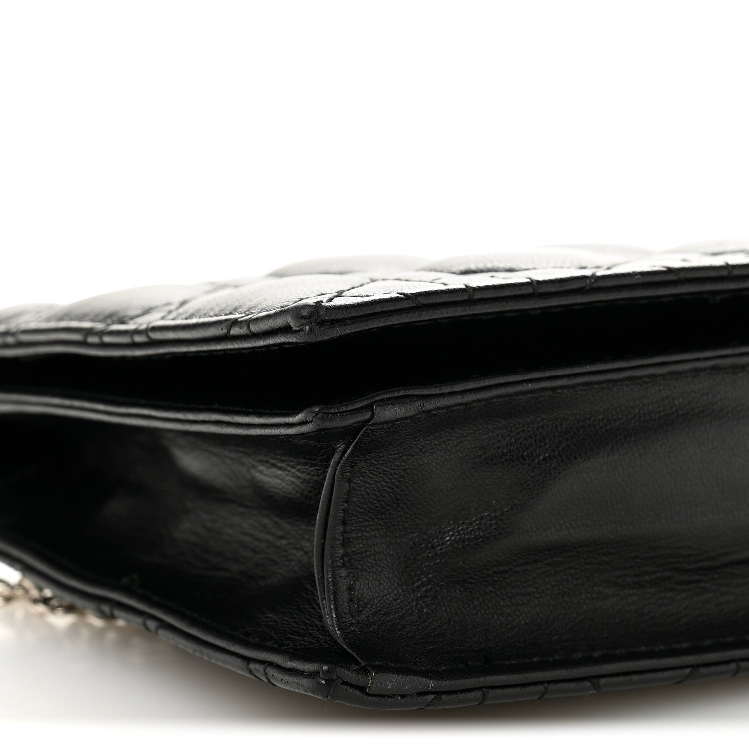 Christian Dior Lambskin Cannage Lady Dior Convertible Clutch Black 8 of 9