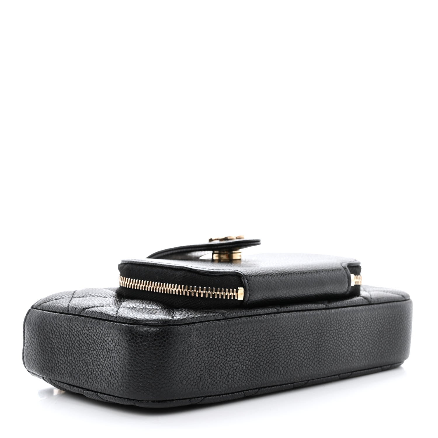 Chanel Caviar Quilted Business Affinity Phone Holder With Chain Black 4 of 16