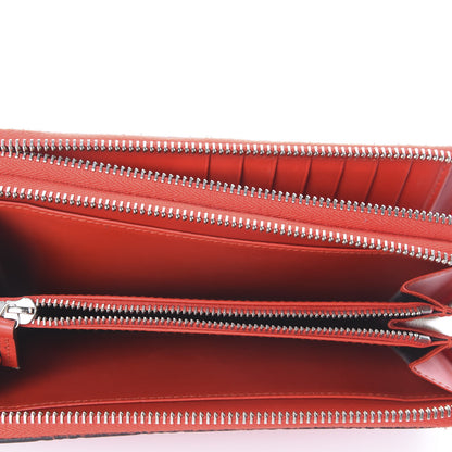 Gucci Guccissima Signature Zip Around Wallet Hibiscus Red 4 of 6