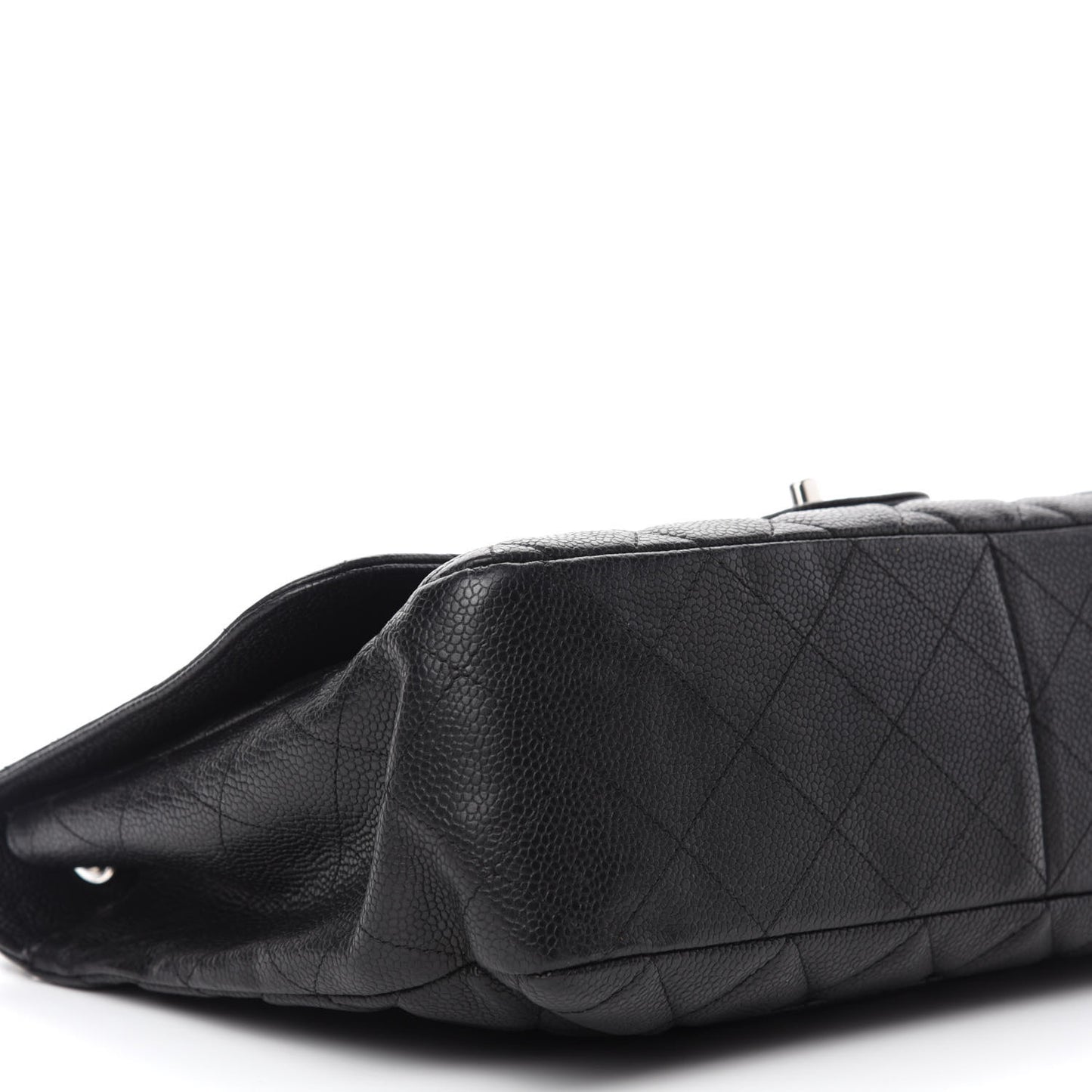 Caviar Quilted Jumbo Single Flap Black
