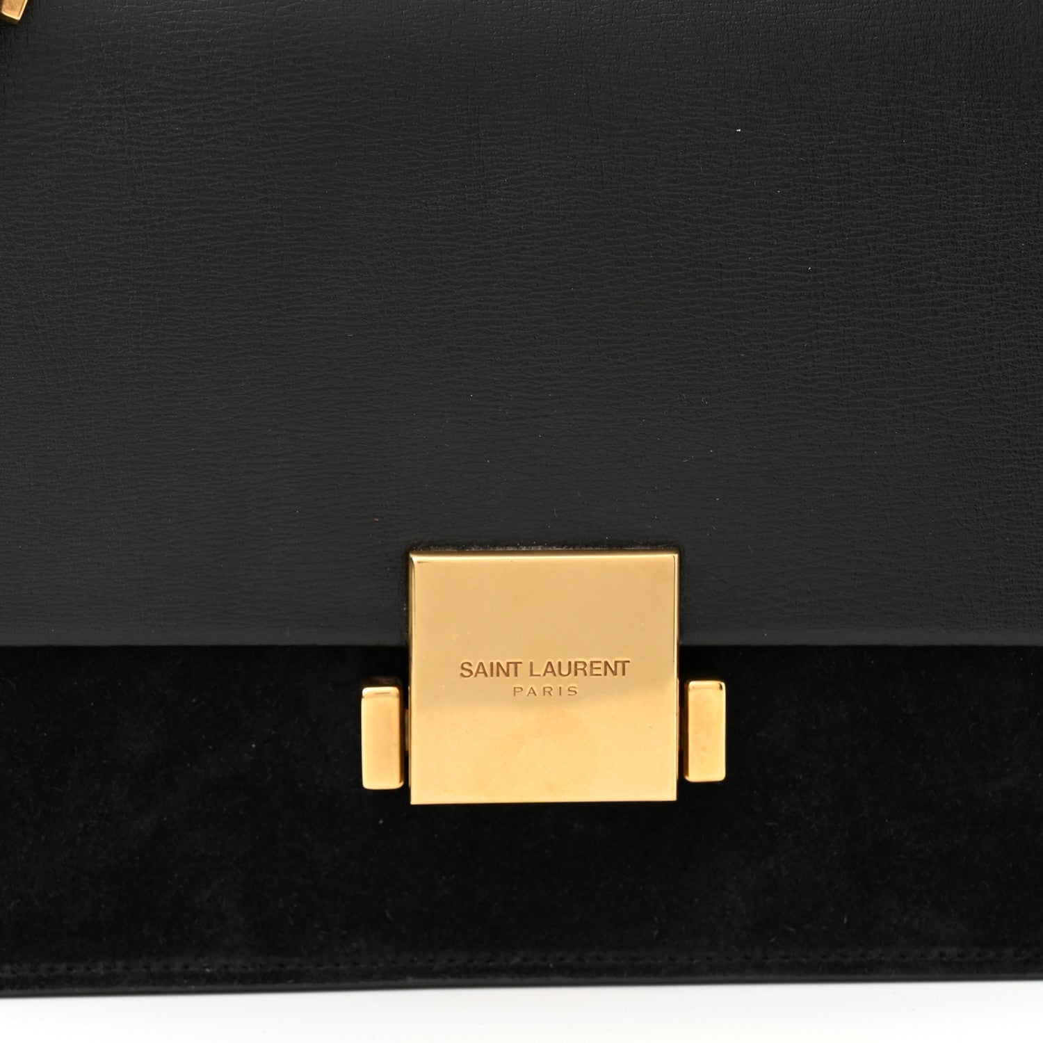 Saint Laurent Smooth Calfskin Suede Medium Bellechasse Black 9 of 14