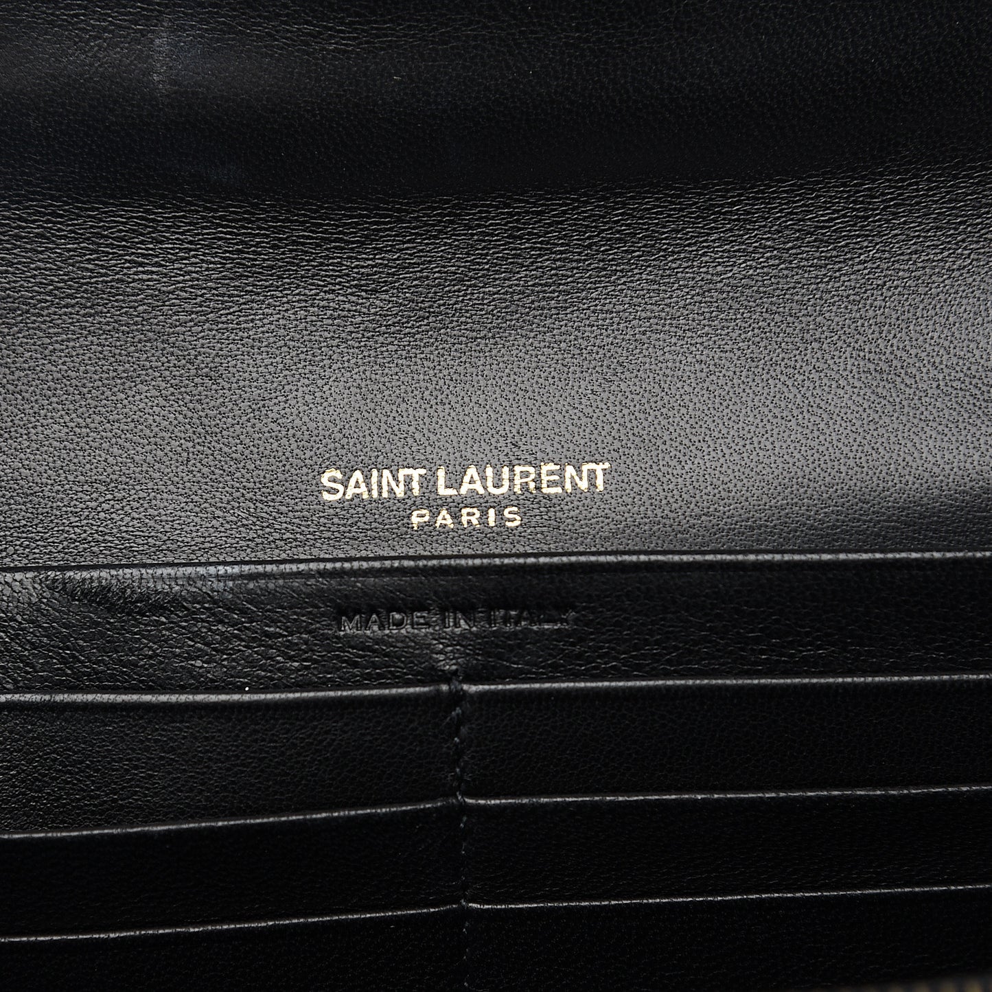 Lambskin Matelasse Monogram Large Vicky Continental Wallet Black
