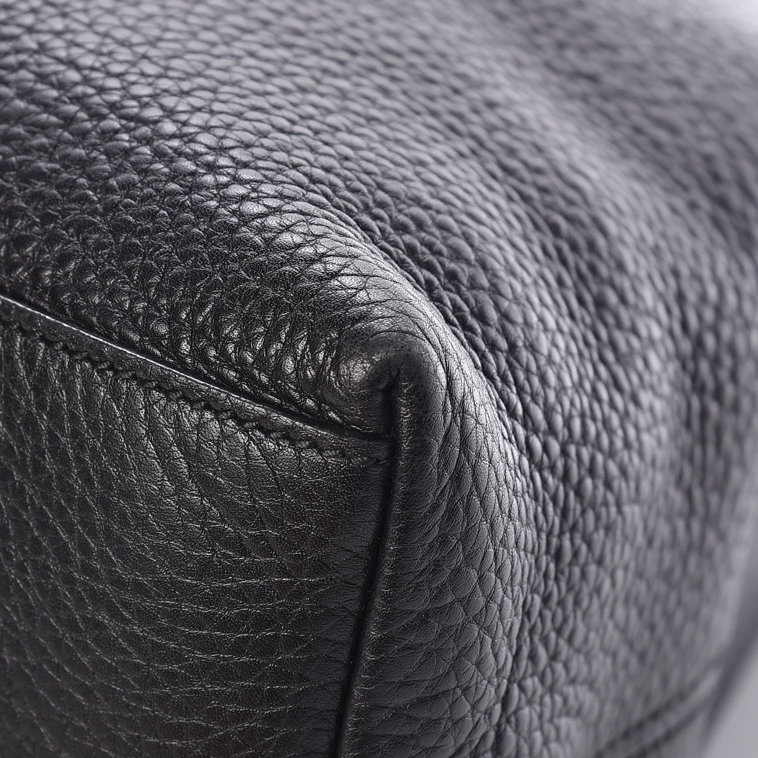 Gucci Pebbled Calfskin Medium Soho Chain Shoulder Bag Black 11 of 11