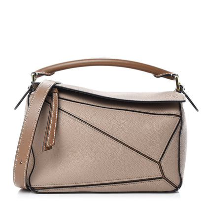Loewe Calfskin Small Puzzle Bag Sand Mink 1 of 9