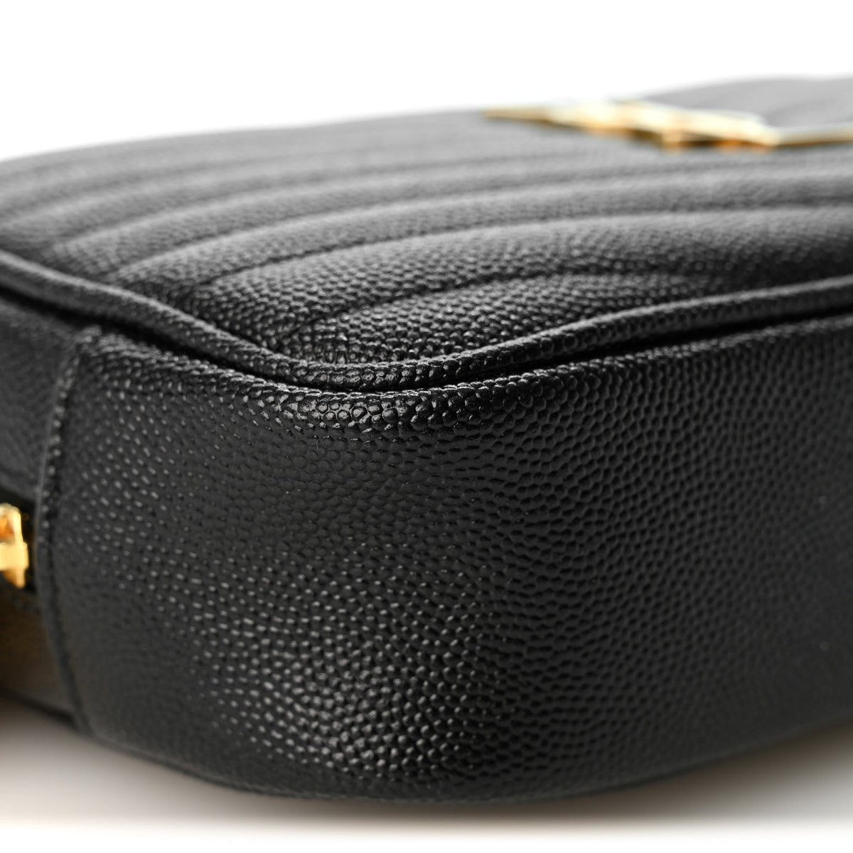 Grain De Poudre Matelasse Monogram Mini Lou Camera Bag Black
