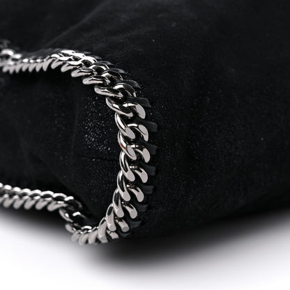 Stella McCartney Shaggy Deer Small Falabella Fold Over Tote Black 7 of 10