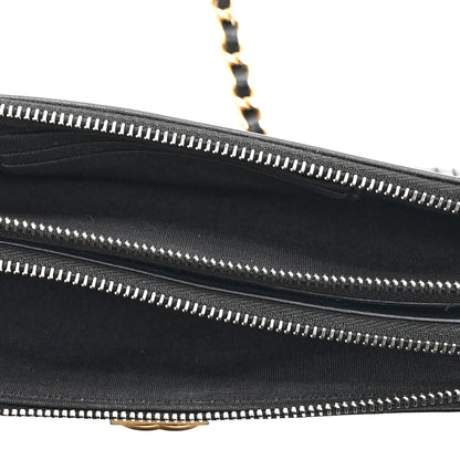 Chanel Calfskin Quilted Small Boy Clutch With Chain Black 5 of 12