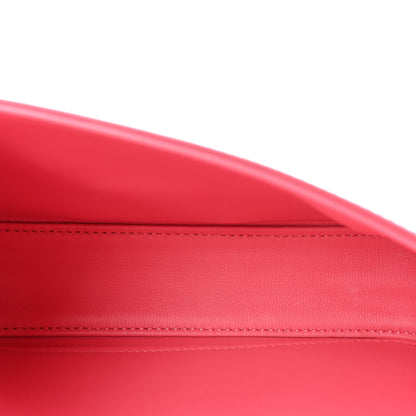Celine Shiny Calfskin Triomphe Chain Shoulder Bag Flamingo 5 of 10