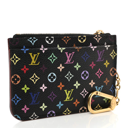 Louis Vuitton Monogram Multicolor Key Pouch Black Grenade 3 of 8