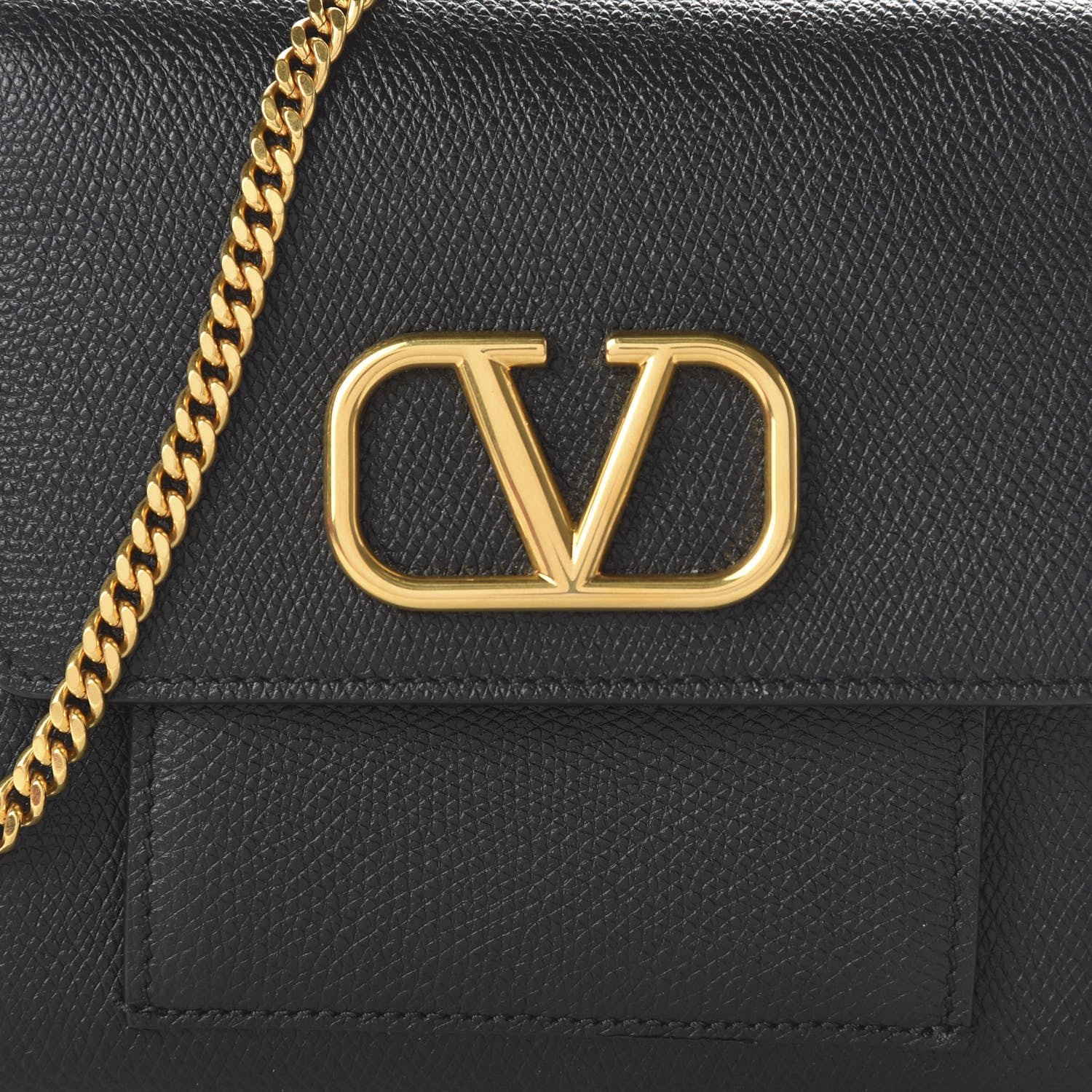 Valentino Garavani Calfskin VLogo Crossbody Bag Black 9 of 10