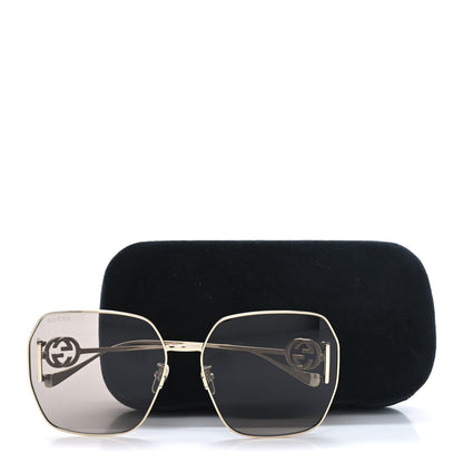 Gucci Square Aviator Sunglasses GG1207SA Gold 7 of 7