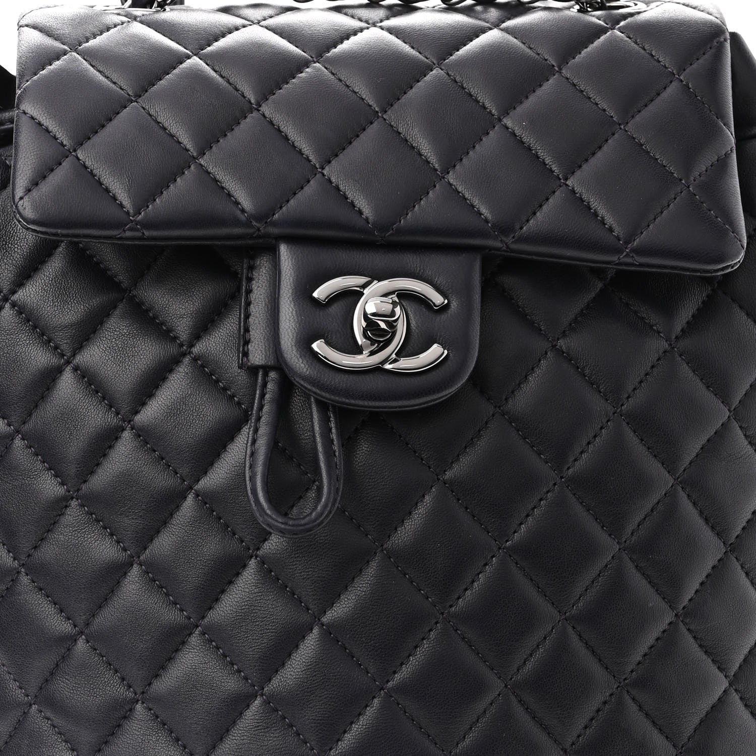 Chanel Lambskin Quilted Small Urban Spirit Backpack Navy 8 of 10