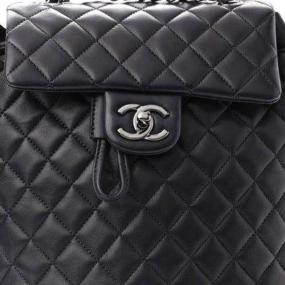 Chanel Lambskin Quilted Small Urban Spirit Backpack Navy 8 of 10