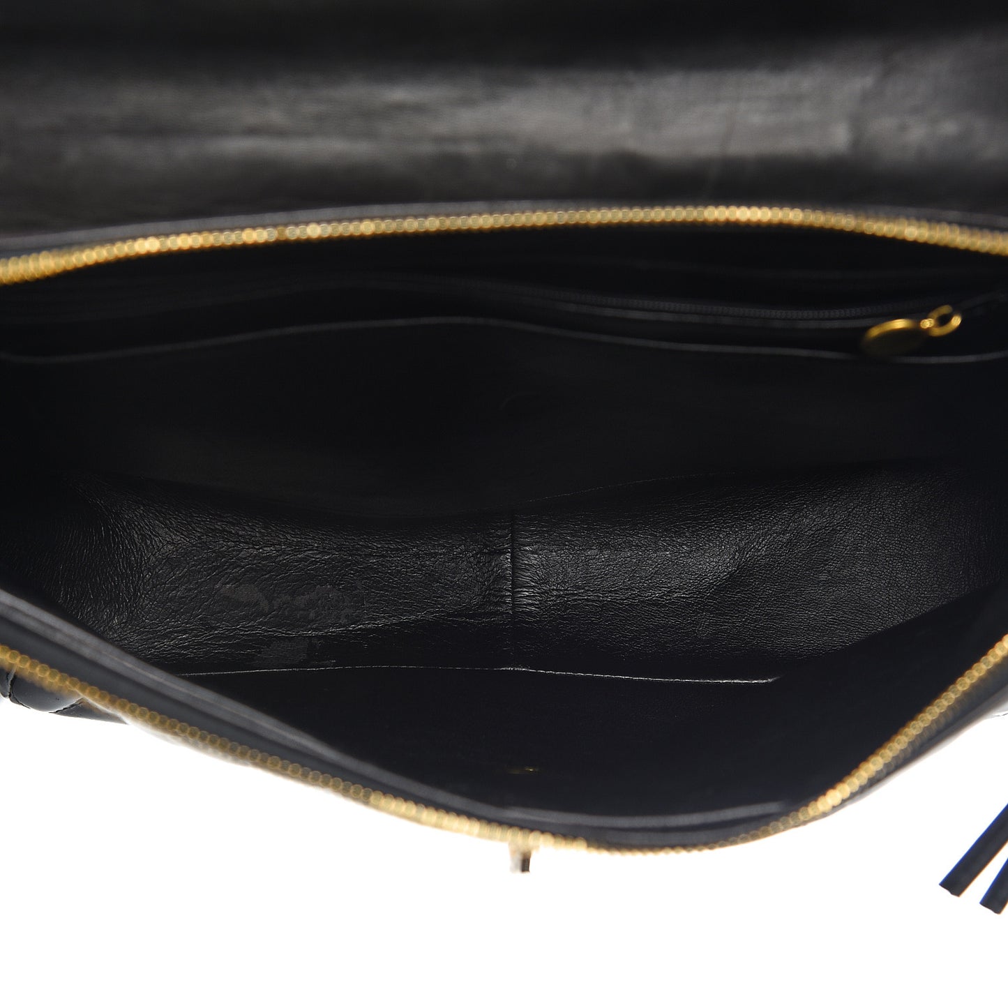 Patent Quilted Backpack Black