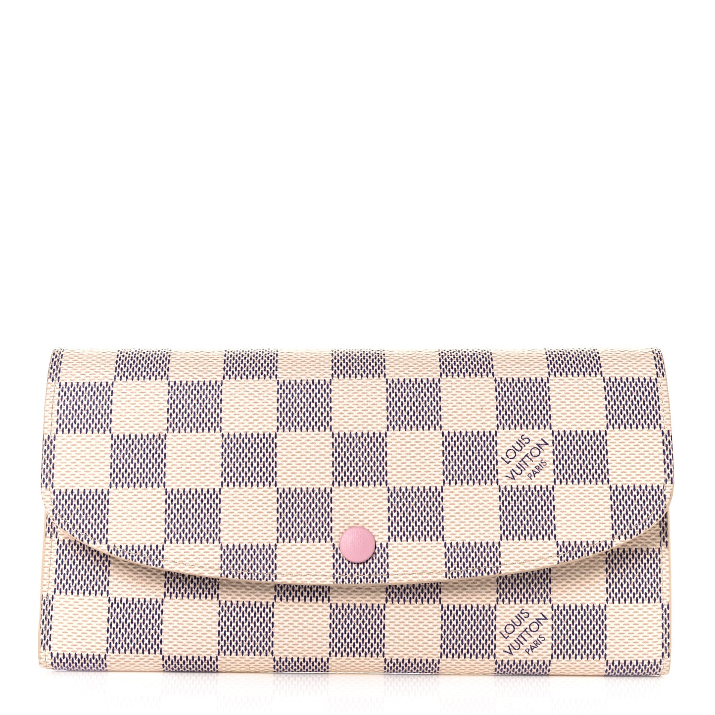 Damier Azur Emilie Wallet Rose Ballerine