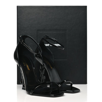 Saint Laurent Vernice Chiffon Opyum 110 Sandals 36.5 Black 10 of 10
