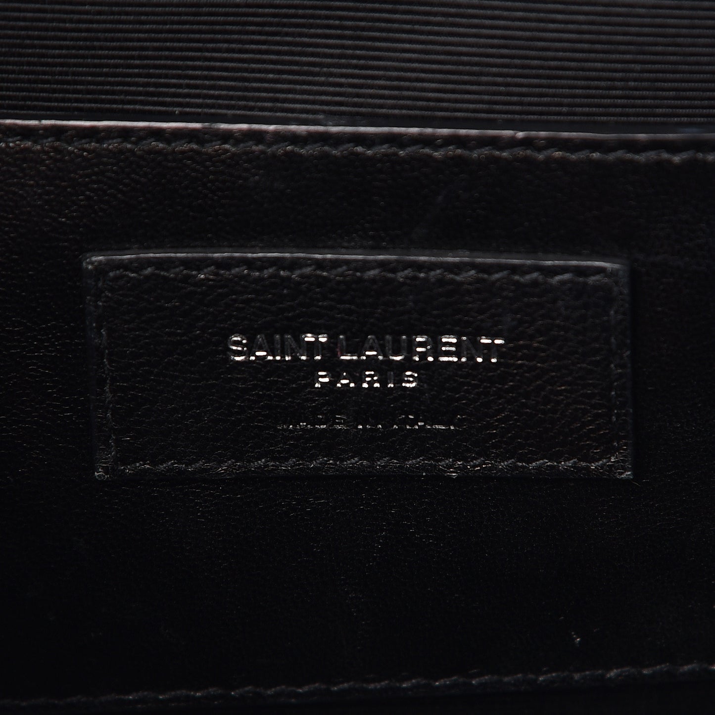 Grain De Poudre Textured Mixed Matelasse Triquilt Medium Monogram Satchel Black