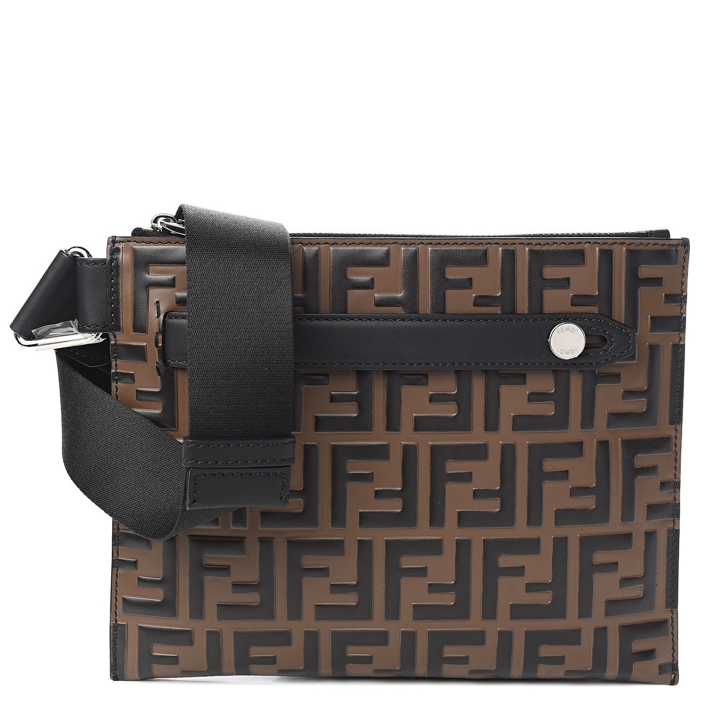 Vitello Century Bi-Color FF 1974 Embossed Messenger Maya Black
