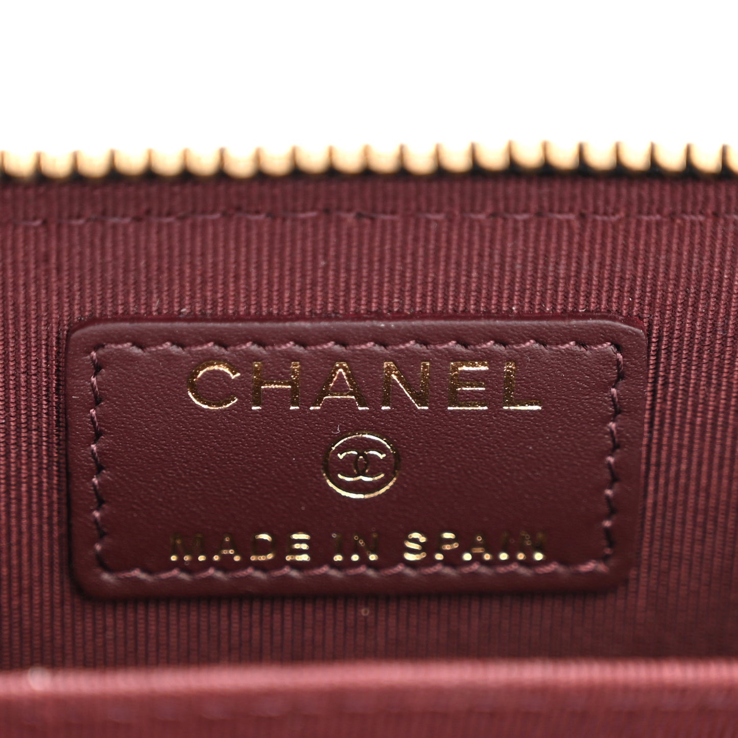 Caviar Quilted Zip Coin Purse Black