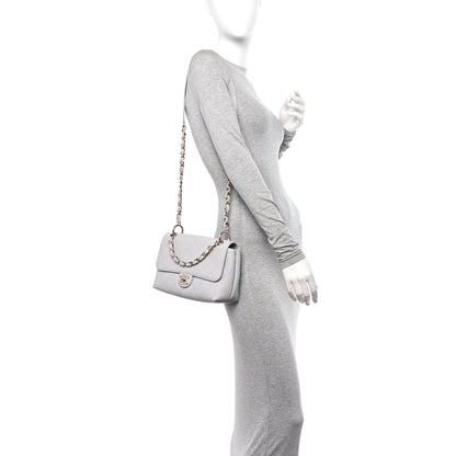 Chanel Caviar Quilted City Walk Flap Light Grey 2 of 10