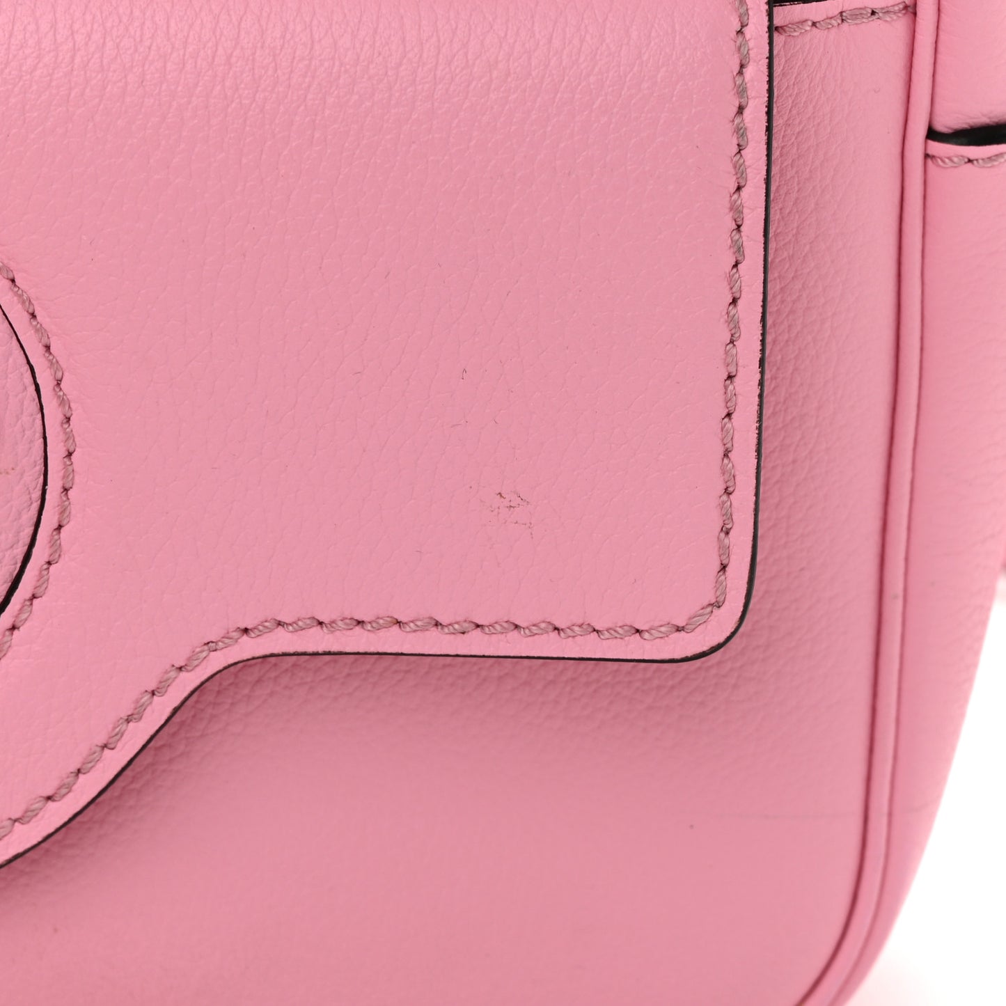 Grained Calfskin Medusa Camera Bag Pink