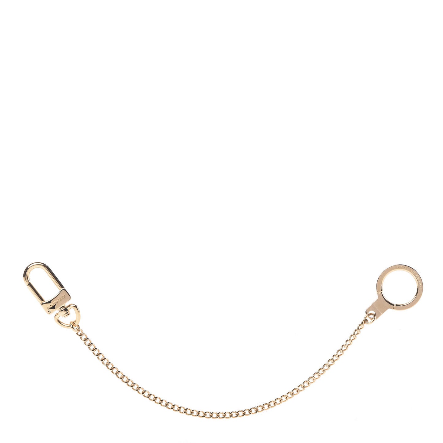 Metal Pochette Extender Key Ring Chain Gold
