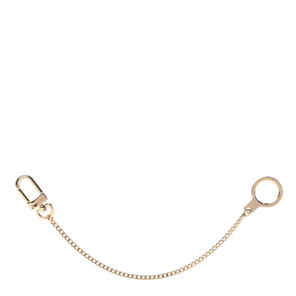 Louis Vuitton Metal Pochette Extender Key Ring Chain Gold 1 of 5