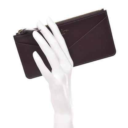 Louis Vuitton Calfskin Jeanne Wallet Zippered Insert Amarante 2 of 6