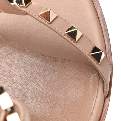 Valentino Garavani Calfskin Rockstud 90mm City Sandals 41 Poudre 12 of 12
