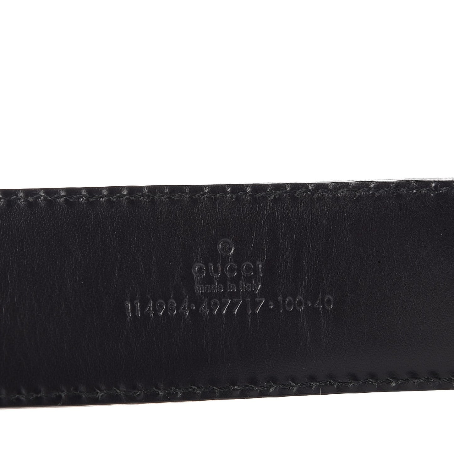 Guccissima Interlocking G Belt 100 40 Black
