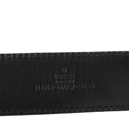 Gucci Guccissima Interlocking G Belt 100 40 Black 6 of 7