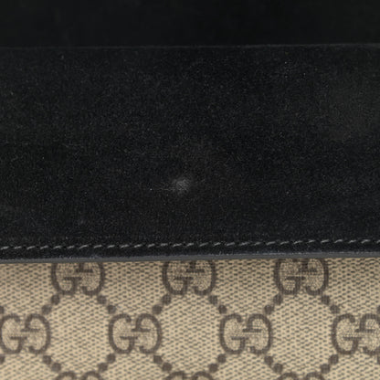 Gucci GG Supreme Monogram Suede Crystal Small Dionysus Shoulder Bag Beige Ebony Black 11 of 14