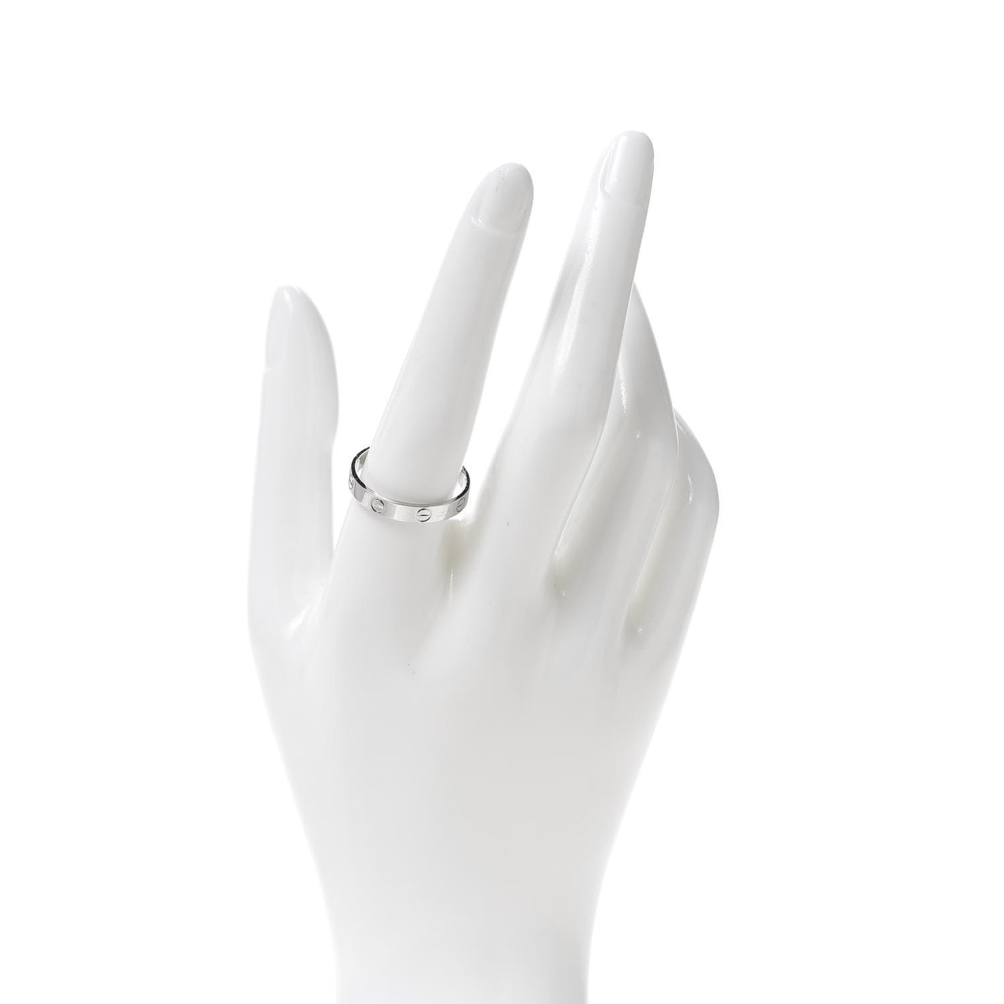 Platinum 3.5mm LOVE Wedding Band Ring 61 9.5