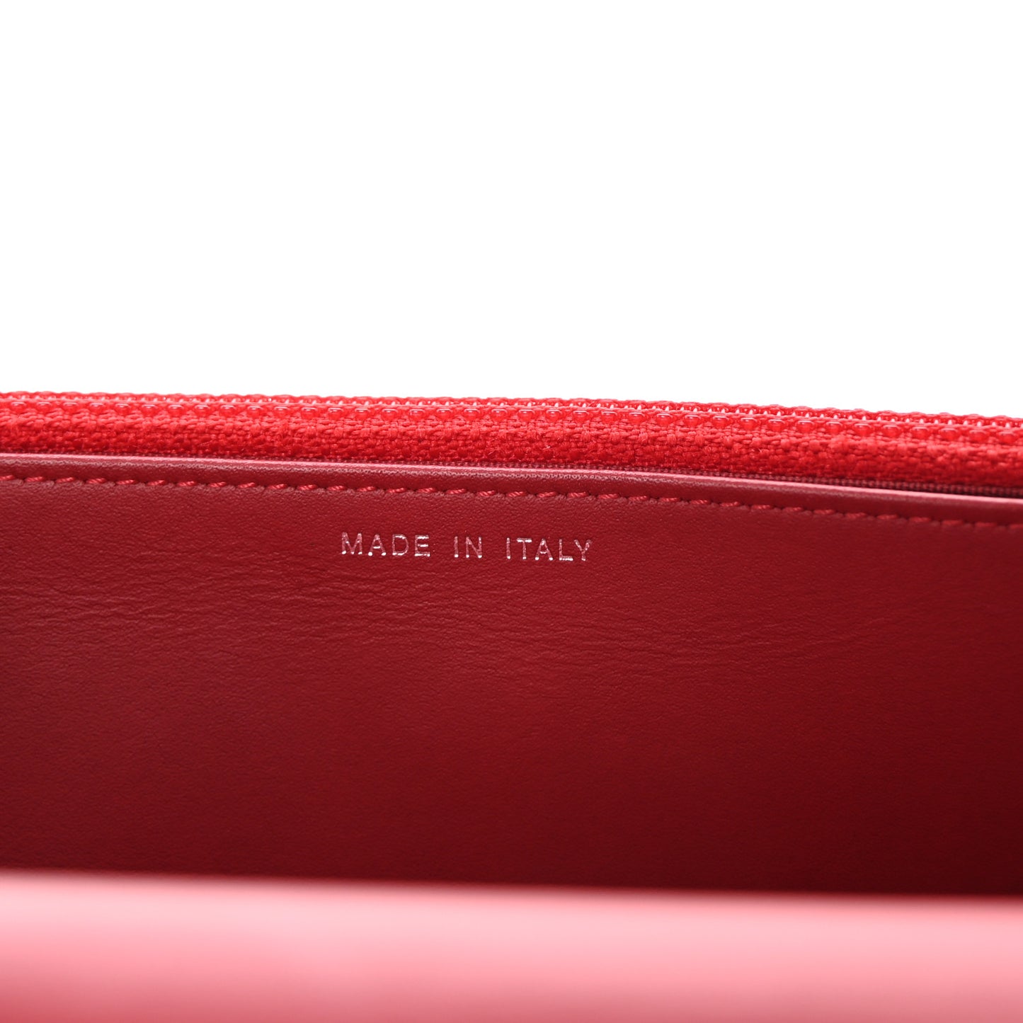 Patent Quilted Brilliant Wallet On Chain WOC Red