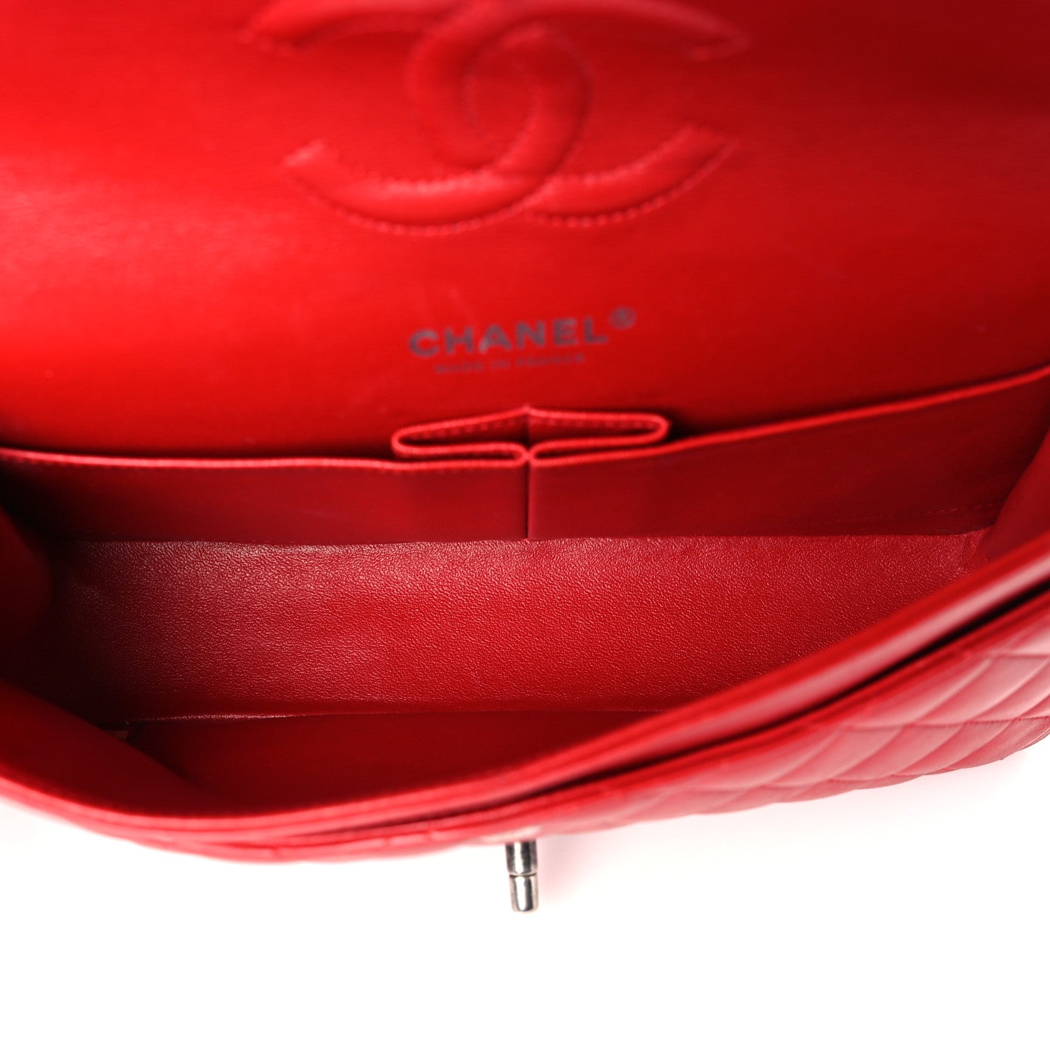 Chanel Lambskin Quilted Medium Double Flap Red 5 of 10