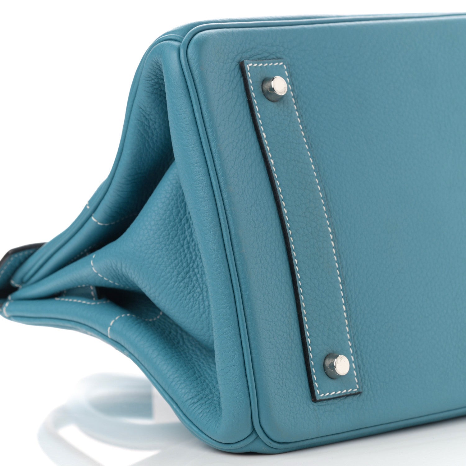 Hermes Taurillon Clemence JPG Birkin 42 Blue Jean 9 of 13