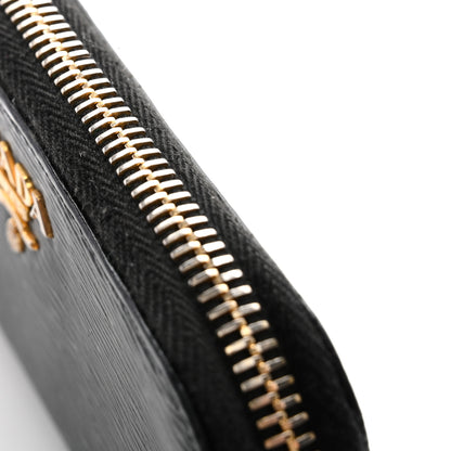 Prada Vitello Move Zip Around 6 Key Holder Black 9 of 10