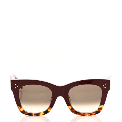 Celine Catherine Sunglasses CL 41098/F/S Burgundy Havana 2 of 7