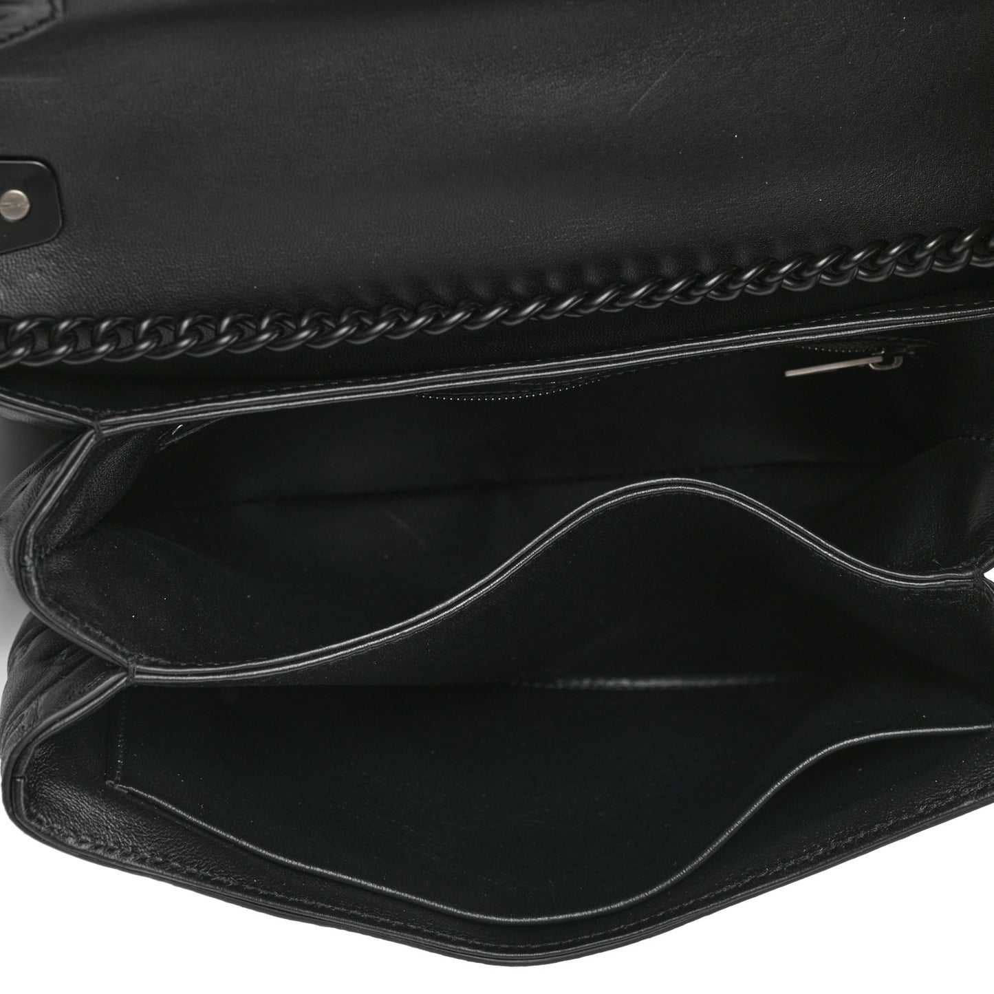 Nappa BB Monogram Embossed Medium Triplet Bag Black