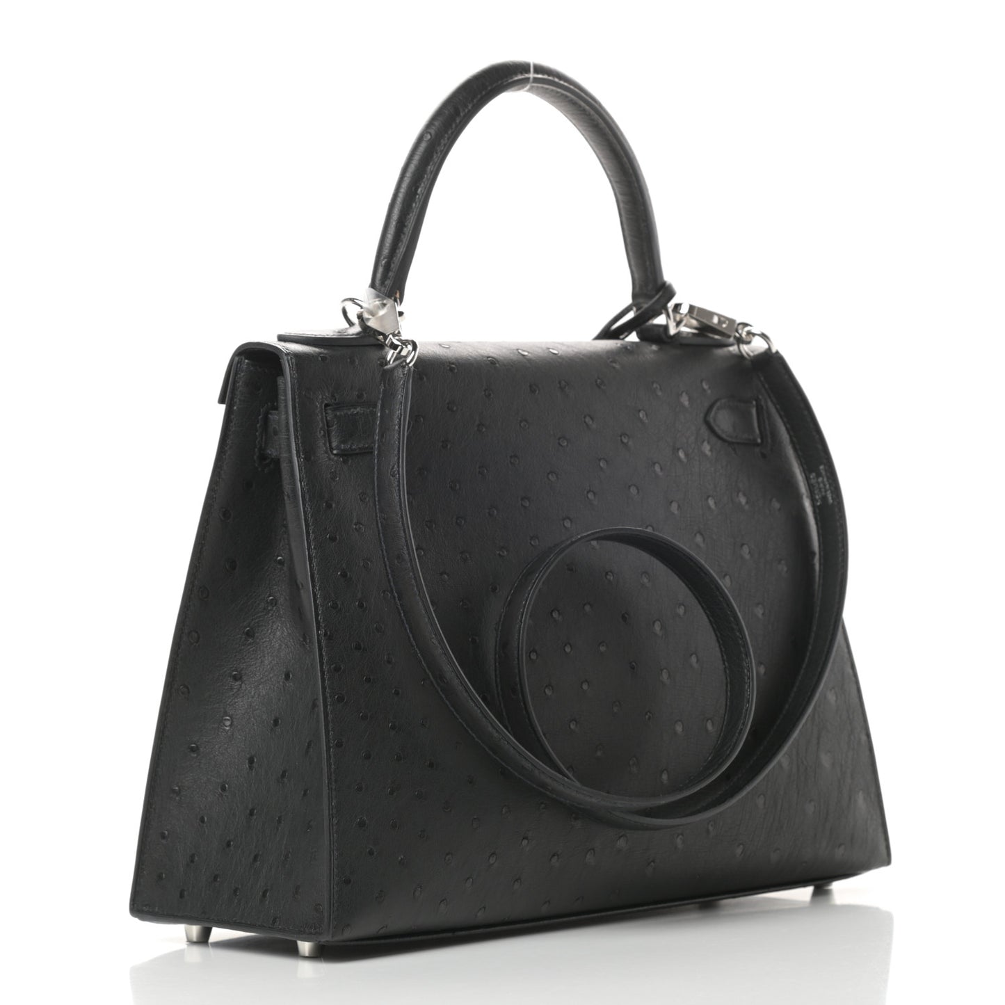 Ostrich Kelly Sellier 28 Black