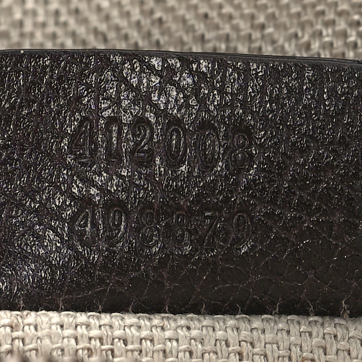 Gucci Textured Calfskin Web Small Webby Bee Shoulder Bag Brown Coffee 6 of 12