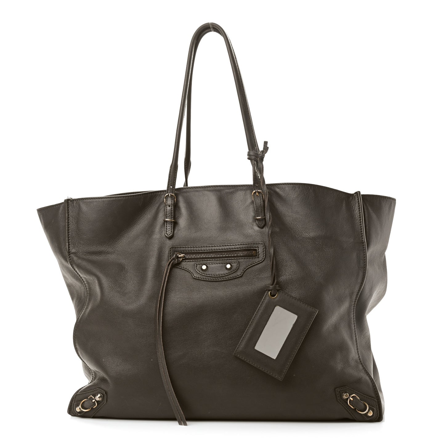 Veau Papier A4 Tote Coffee