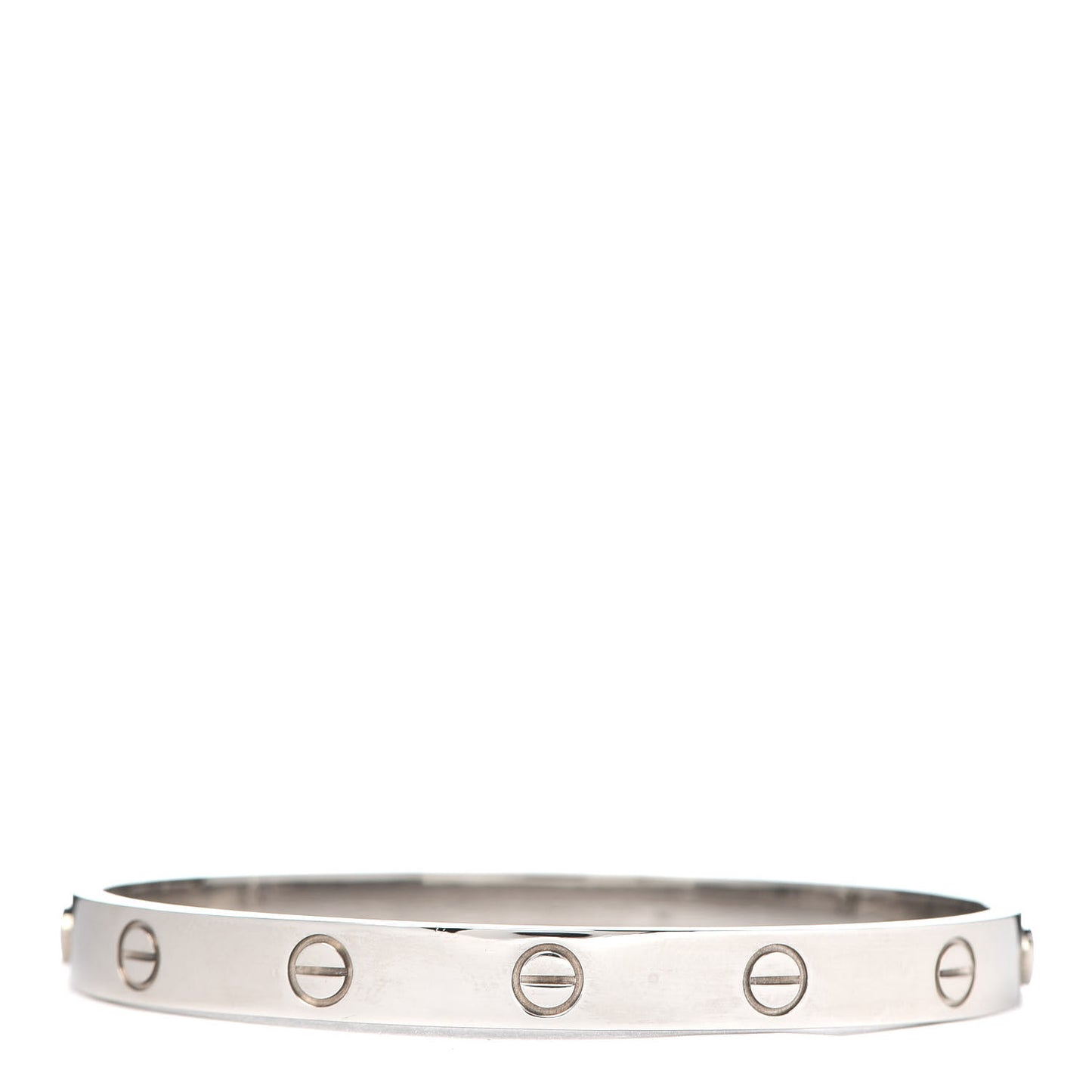 18K White Gold LOVE Bracelet 17