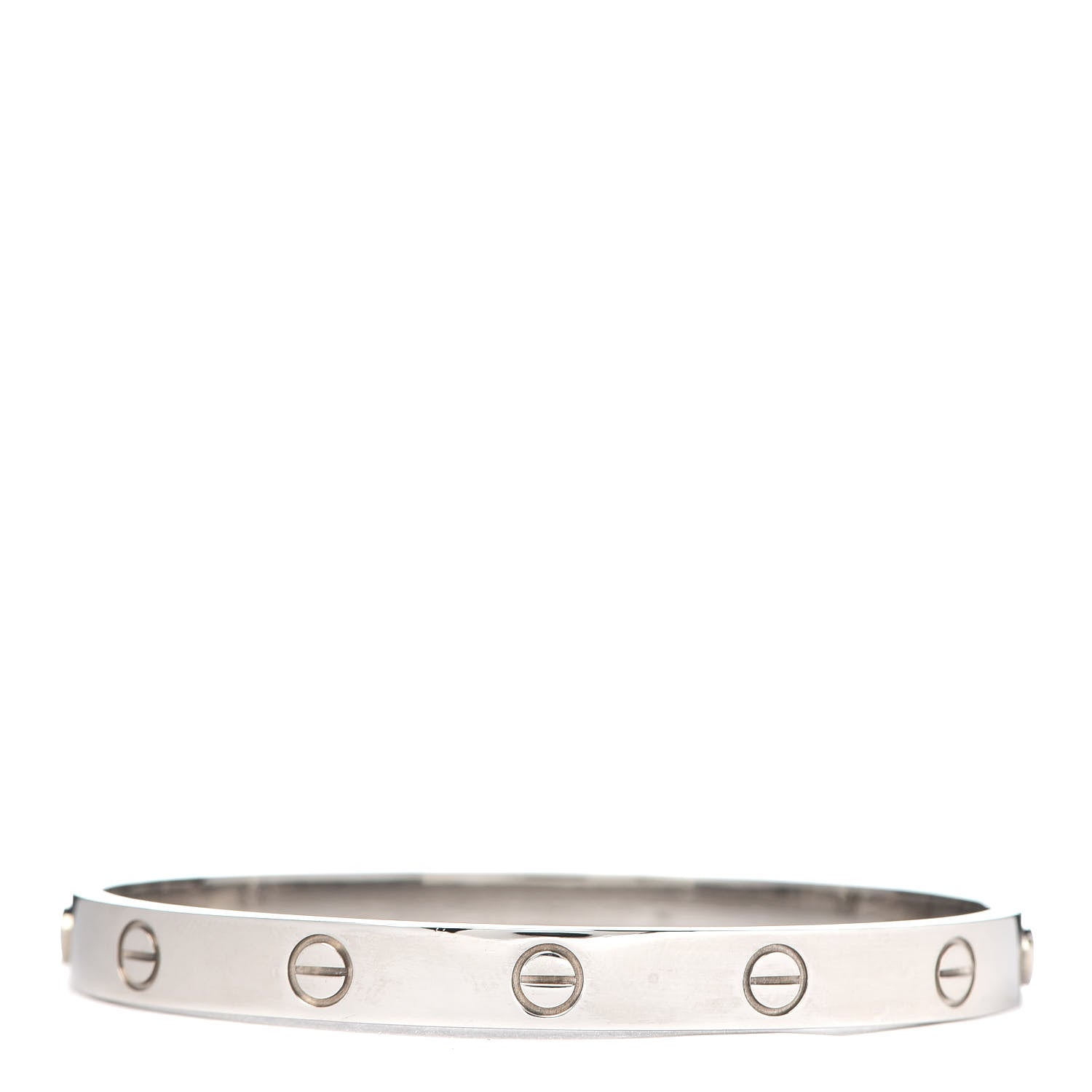 Cartier 18K White Gold LOVE Bracelet 17 3 of 7