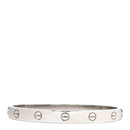 Cartier 18K White Gold LOVE Bracelet 17 3 of 7