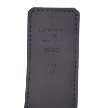 Louis Vuitton Monogram Eclipse Taigarama 40mm LV Initiales Reversible Belt 100 40 Black 7 of 8