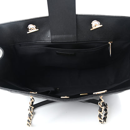Chanel Caviar Quilted Large Shopping Tote Black 5 of 9