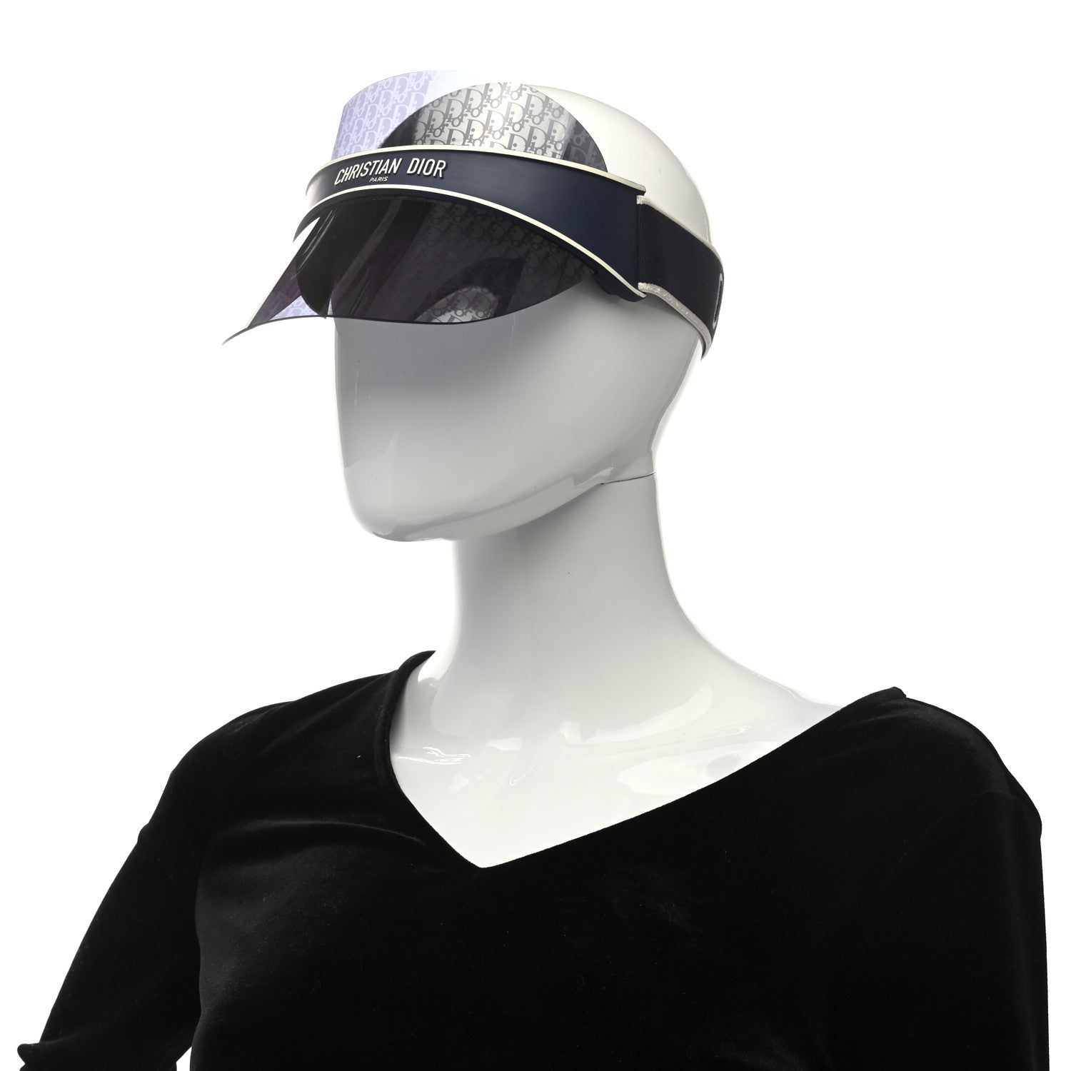 Christian Dior Oblique DiorClub V1U Sun Visor Blue 2 of 8